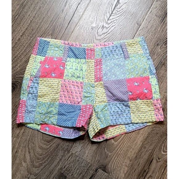 Vineyard Vines Patchwork Casual Shorts Women's Size 00 - Picture 1 of 3